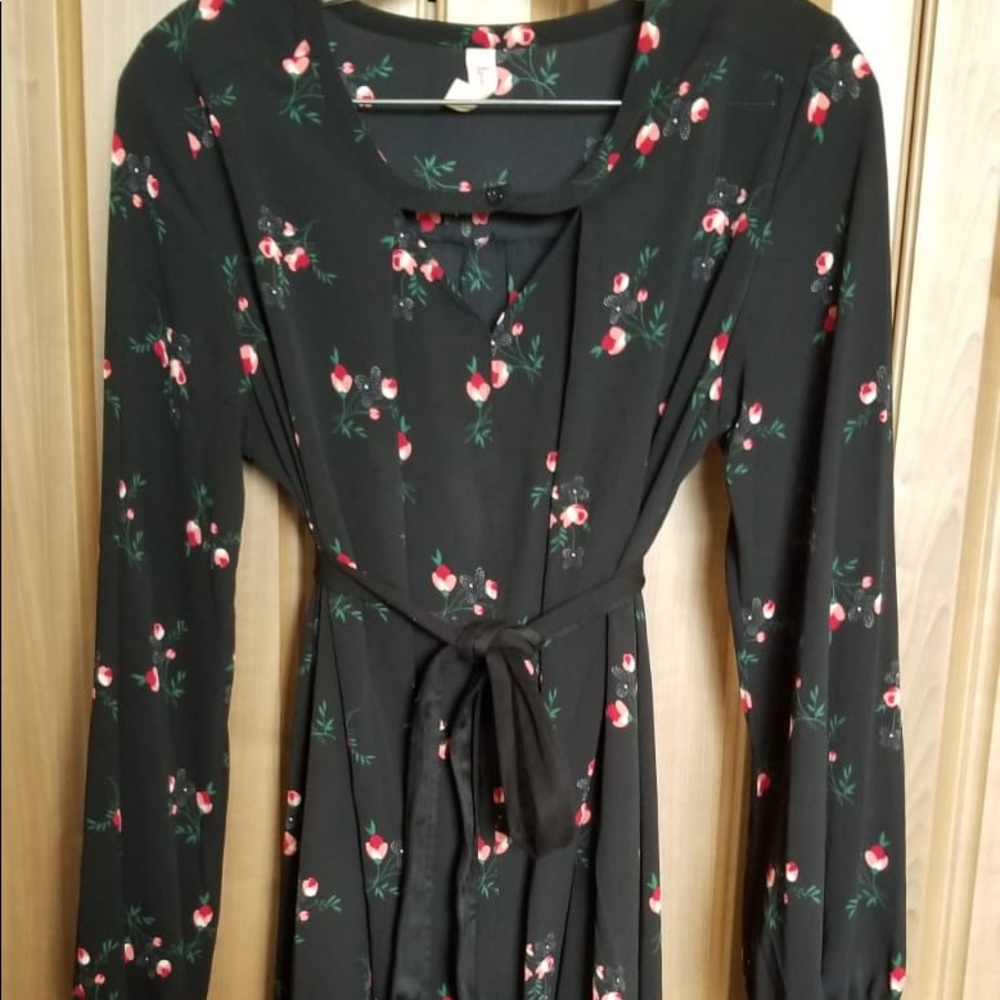 Black Floral Dress